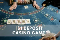 $1 Deposit Casinos custom graphic