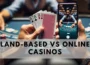 Land vs, Online Casino graphic